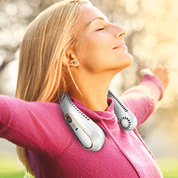 Enjoy the full blast of fresh, cool air!